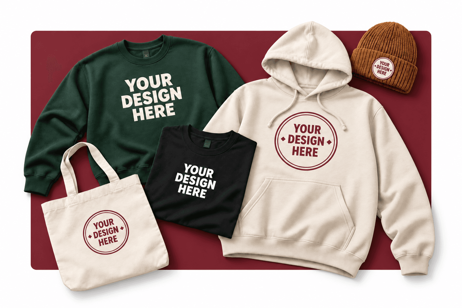 Your design here mockup